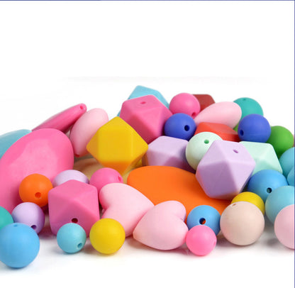 Heart shaped silicone beads