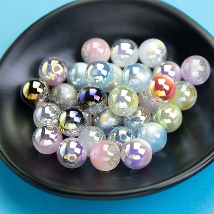 Starry Sky High Brightness Electroplating Fine Glitter Cat Eye Beads