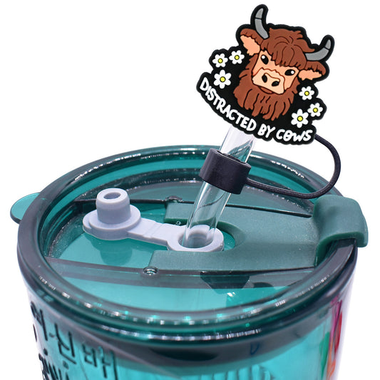 Highland Cow Cartoon Straw Hat