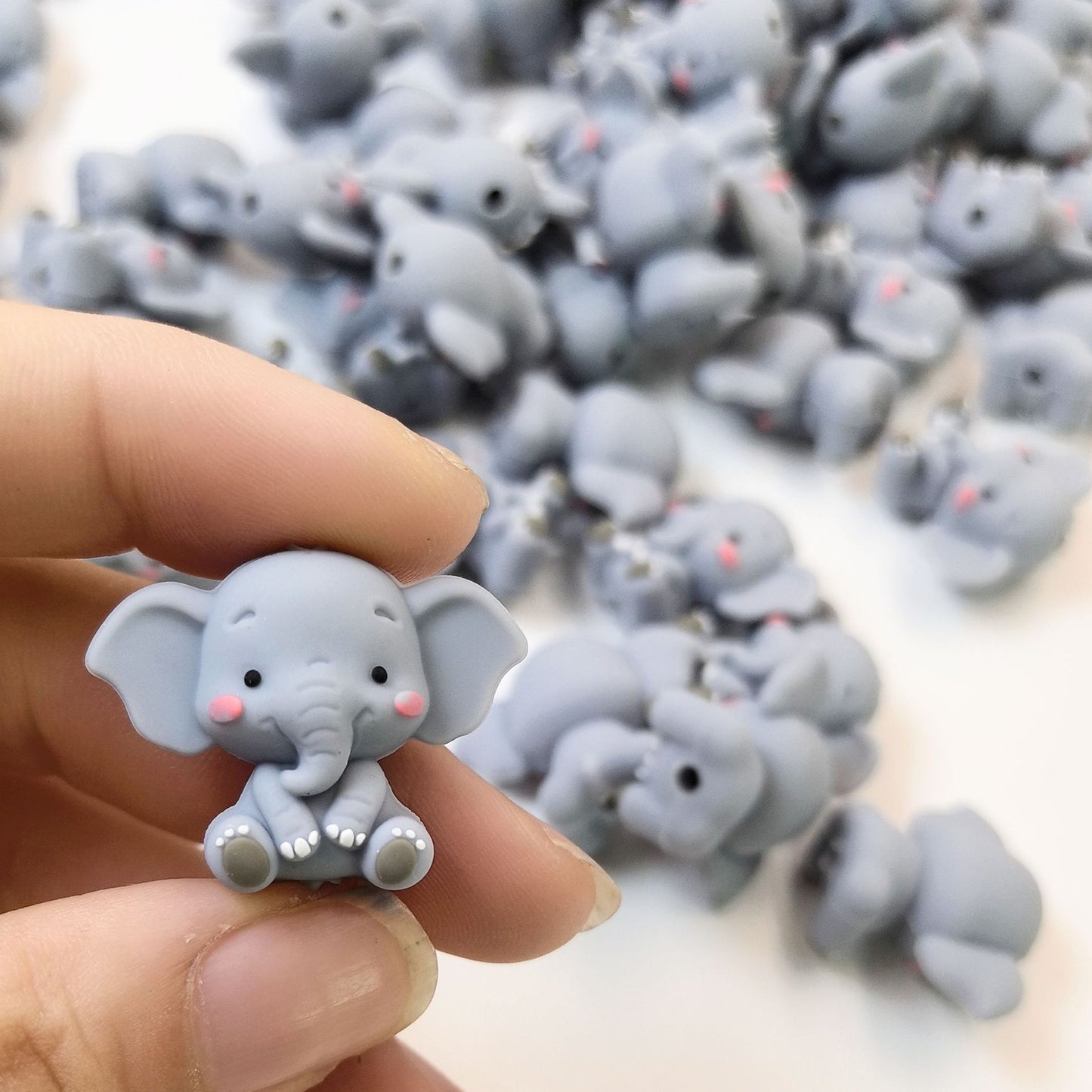 Elephant 3D stereoscopic silicone cute cartoon