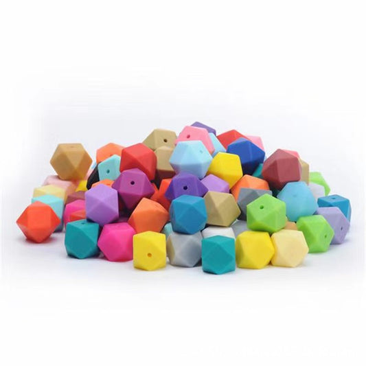 Octagonal bead silicone bead