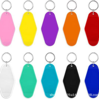 Room card keychain plastic luggage tag