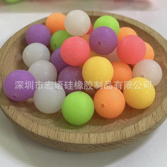 Macaron colored food grade silicone beads