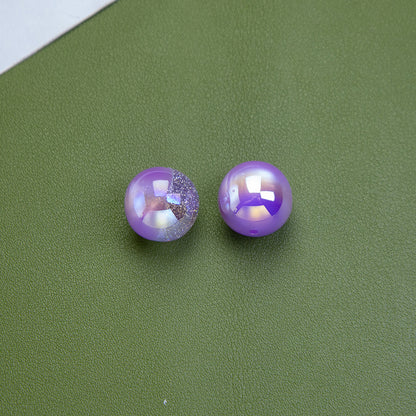 Starry Sky High Brightness Electroplating Fine Glitter Cat Eye Beads