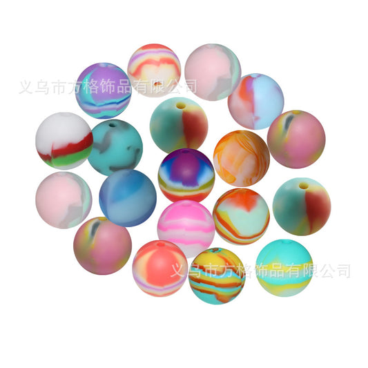 Mixed color silicone beads