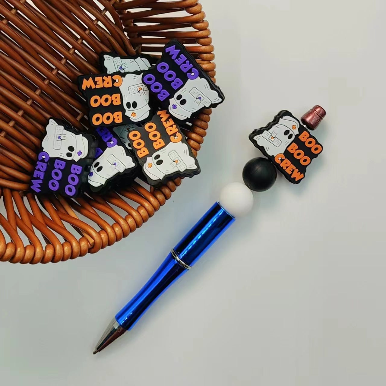 Halloween Ghost Silicone Cartoon Beads