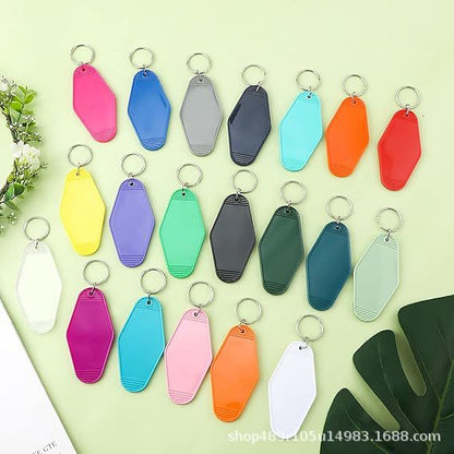 Room card keychain plastic luggage tag