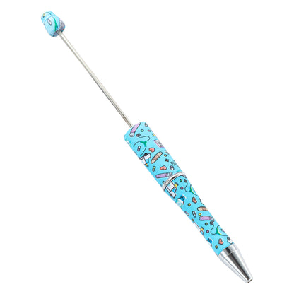 Plastic bead pen DIY plastic Nurse's Day ballpoint pen