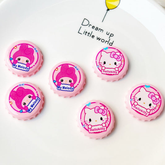 Cartoon bottle cap DIY accessory acrylic bead