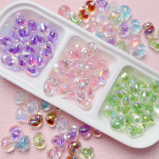 Love double-layer acrylic beads