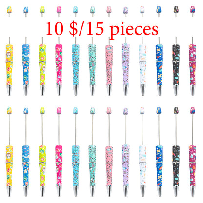 Plastic bead pen DIY plastic Nurse's Day ballpoint pen