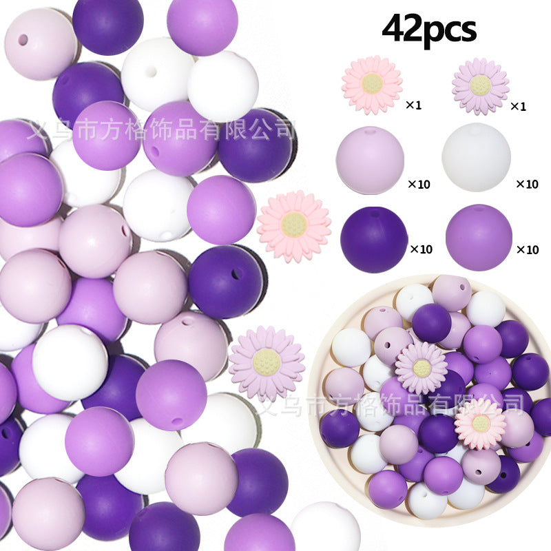 Daisy Silicone Beads